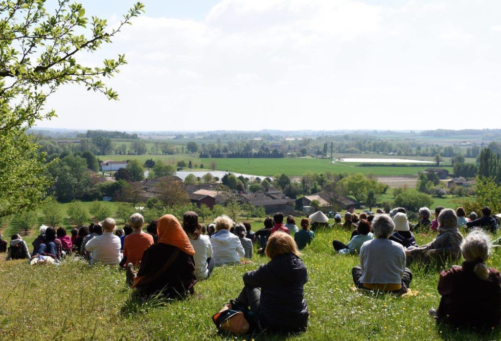 Un moment de paix et de silence au Hameau Nouveau